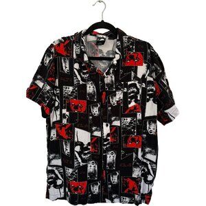 IT Pennywise the Clown Short Sleeve Button-up Shirt - Large